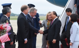 Hình ảnh lễ đón Thủ tướng tại Sân bay St. Andrews, Washington, Hoa Kỳ