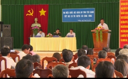Đoàn đại biểu Quốc hội khóa XIV, đơn vị tỉnh Tiền Giang tiếp xúc cử tri huyện Gò Công Đông