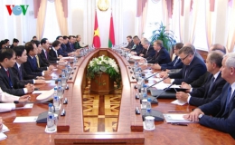 Chủ tịch nước Trần Đại Quang hội kiến Thủ tướng Belarus
