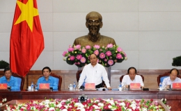 Thủ tướng Nguyễn Xuân Phúc làm việc với Đoàn Chủ tịch Tổng LĐLĐ Việt Nam