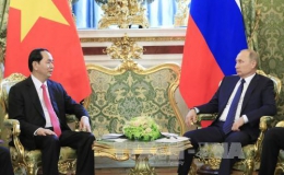 Chủ tịch nước Trần Đại Quang hội đàm với Tổng thống Nga Vladimir Putin