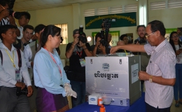 Thống kê sơ bộ: Đảng Nhân dân Campuchia dẫn đầu cuộc bầu cử Hội đồng xã, phường