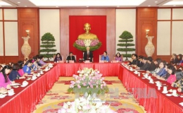 Tổng Bí thư Nguyễn Phú Trọng gặp mặt Nhóm nữ đại biểu Quốc hội khóa XIV