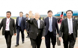 Tổng Bí thư Nguyễn Phú Trọng kết thúc tốt đẹp chuyến thăm cấp Nhà nước Vương quốc Campuchia