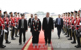 Tổng Bí thư Nguyễn Phú Trọng bắt đầu thăm chính thức Cộng hòa Indonesia