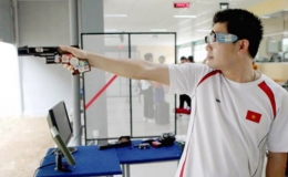 Xạ thủ Hà Minh Thành thiết lập kỷ lục SEA Games mới