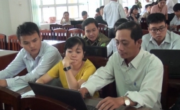 VNPT Tiền Giang, tập huấn phần mềm một của điện tử