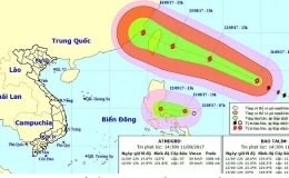Xuất hiện bão và áp thấp nhiệt đới gần Biển Đông