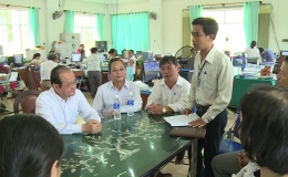 Lãnh đạo UBND tỉnh Tiền Giang kiểm tra công tác phòng chống dịch bệnh