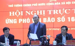 Thủ tướng họp trực tuyến 19 tỉnh Nam Bộ để ứng phó bão số 16