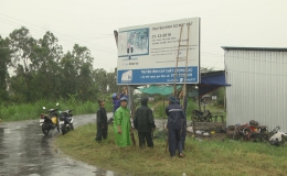 Chủ tịch UBND tỉnh Tiền Giang kiểm tra công tác phòng chống bão tại huyện Tân Phú Đông