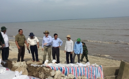 Chủ tịch UBND tỉnh Tiền Giang kiểm tra công tác phòng chống bão huyện Gò Công Đông và Tân Phú Đông