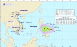Ban Chỉ huy PCTT&TKCN tỉnh Tiền Giang thông báo khẩn ứng phó gió mạnh trên biển và bão gần biển Đông