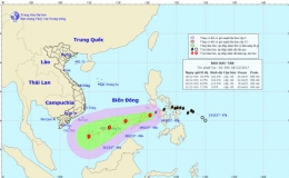 Trưa nay (18/12) bão Kai-tak sẽ đi vào biển Đông
