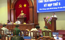 Kỳ họp lần thứ 5 – HĐND tỉnh Tiền Giang bước vào phần thảo luận, chất vấn và trả lời chất vấn