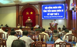 HĐND tỉnh Tiền Giang khóa 9 bế mạc kỳ họp thứ 5