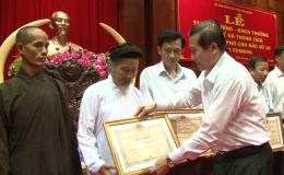 UBND tỉnh Tiền Giang tuyên dương và khen thưởng trong ứng phó bão số 16