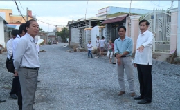 Chủ tịch UBND tỉnh Tiền Giang tiếp tục kiểm tra tiến độ thi công các tuyến đường nội ô Tp. Mỹ Tho