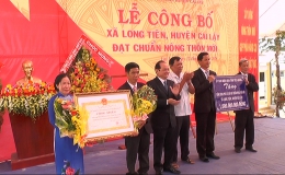 Xã Long Tiên, huyện Cai Lậy đạt chuẩn nông thôn mới