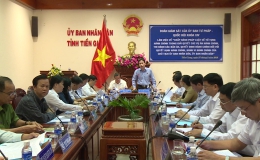 Đoàn giám sát Uỷ ban Tư pháp của Quốc hội làm việc tại Tiền Giang