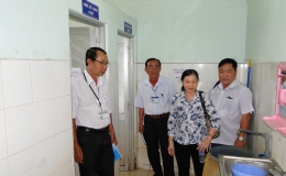 Sở Y tế Tiền Giang kiểm tra hệ thống nhà vệ sinh