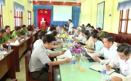 HĐND tỉnh Tiền Giang giám sát công tác đảm bảo trật tự an toàn xã hội huyện Gò Công Đông