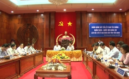 Đoàn giám sát UB Tài chính – Ngân sách Quốc hội làm việc với UBND tỉnh Tiền Giang