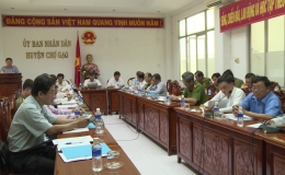 Đoàn giám sát HĐND tỉnh Tiền Giang làm việc với UBND huyện Chợ Gạo