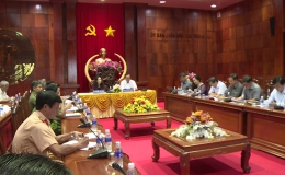 HĐND tỉnh Tiền Giang làm việc với UBND tỉnh về công tác đảm bảo trật tự an toàn xã hội
