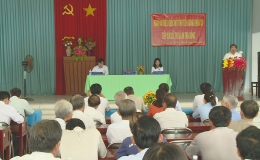 Đoàn Đại biểu Quốc hội Tiền Giang tiếp xúc cử tri trước kỳ họp lần thứ 5 Quốc hội Khóa XIV