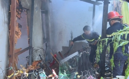 Cháy gây thiệt hại 01 căn nhà tại Phường 2, Tp. Mỹ Tho
