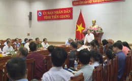 UBND tỉnh Tiền Giang gặp gỡ và làm việc với các doanh nghiệp về đảm bảo an ninh trật tự