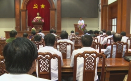 Chủ tịch UBND tỉnh Tiền Giang làm việc các trường THPT chuẩn bị kỳ thi THPT Quốc gia 2018