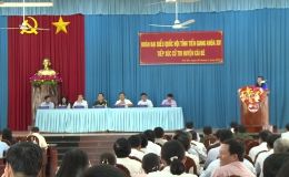 Đoàn đại biểu Quốc hội tỉnh Tiền Giang tiếp xúc cử tri huyện Cái Bè