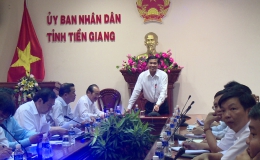 Lãnh đạo UBND tỉnh gặp gỡ các doanh nghiệp chuẩn bị đầu tư tại Tiền Giang