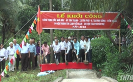 Khởi công xây dựng cầu nông thôn xã Tân Phú, huyện Tân Phú Đông