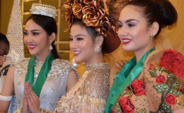 Nguyễn Phương Khánh thắng giải vàng trang phục dân tộc cuộc thi Hoa hậu Trái đất