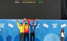 Ngô Sơn Đỉnh giành HCV cử tạ Olympic trẻ 2018