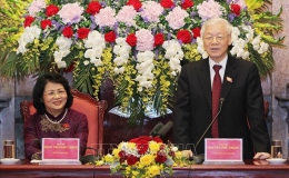 Tổng Bí thư, Chủ tịch nước Nguyễn Phú Trọng làm việc với Văn phòng Chủ tịch nước