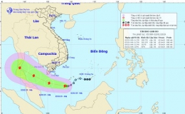 Bão số 1 giật cấp 10 đe dọa vùng biển Cà Mau
