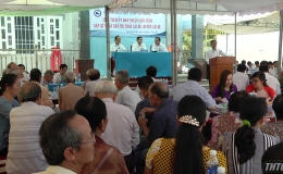 Chủ tịch UBND tỉnh Tiền Giang gặp gỡ người dân Thị trấn Cái Bè