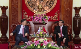 Chủ tịch UBND tỉnh Tiền Giang tiếp Tổng Lãnh sự Hàn Quốc tại Tp. Hồ Chí Minh