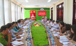 Đoàn công tác Trung ương kiểm tra thực tế việc thực hiện Quyết định 221 của Ban Bí thư tại huyện Cai Lậy