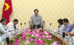 Lãnh đạo UBND tỉnh Tiền Giang làm việc với Sở Công Thương