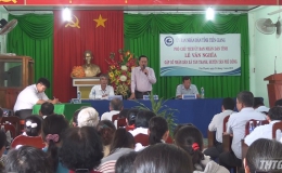 Phó Chủ tịch UBND tỉnh Tiền Giang gặp gỡ người dân xã Tân Thạnh