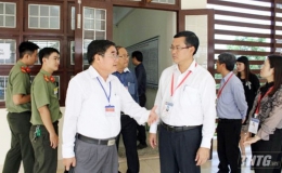 Thứ trưởng Bộ GD-ĐT kiểm tra công tác thi THPT Quốc gia 2019 tại Tiền Giang