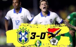 Brazil – Bolivia 3-0: Coutinho ghi cú đúp, Everton lập siêu phẩm