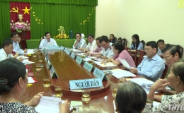 Bí thư Tỉnh ủy tiếp các hộ khiếu nại Thị xã Cai Lậy