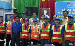Châu Thành ra mắt đội thanh niên tình nguyện ứng cứu nhanh tai nạn giao thông
