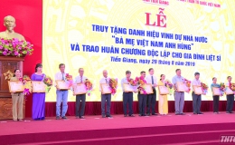 Tiền Giang truy tặng danh hiệu “Bà mẹ Việt Nam Anh Hùng”